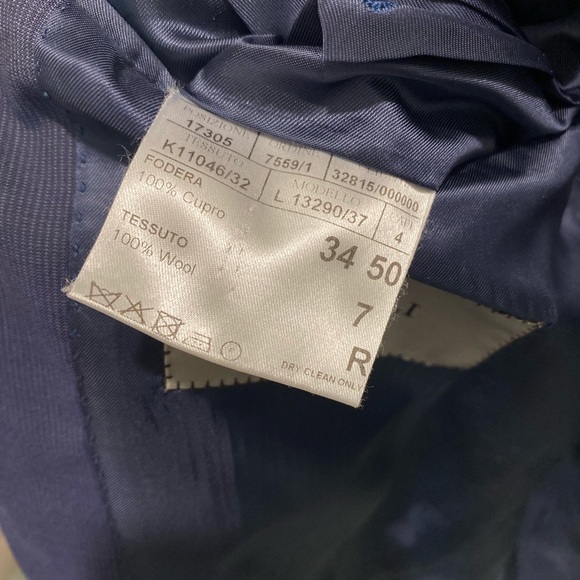 Canali 1934 Recent 50 40R Navy Micro Stripe Jacket - Picture 5 of 8